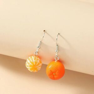 Orange Statement Earrings 